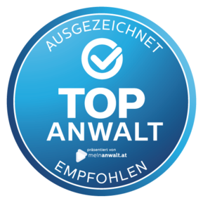 ausgezeichnet als Top-Anwalt von meinanwalt.at